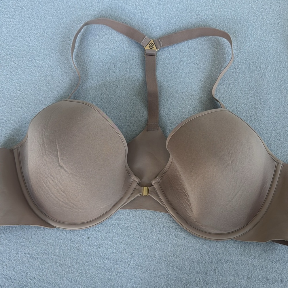 ThirdLove 24/7 Classic Racerback t shirt bra front clasp 42B nude